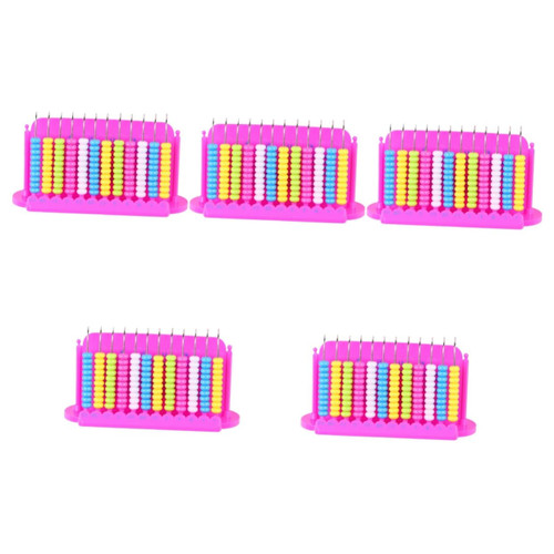 Vaguelly 5pcs 12 Abacus Kids Calculate Tools Kids Toys Kids Playset Kids Learning Toy Kid Toys Kid Tools Toys for Kids Preschool Learning Toy Educational Counting Tool Child Prize Plastic