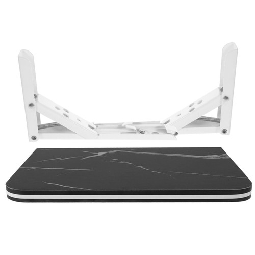 HOLIDYOYO desks Desk Household Wall Table Laptop Punch Hole Against The Wall Folding Laptop Table Wall Folding Desk Small Apartment Wall Hanging Table abs Study Wall Desk