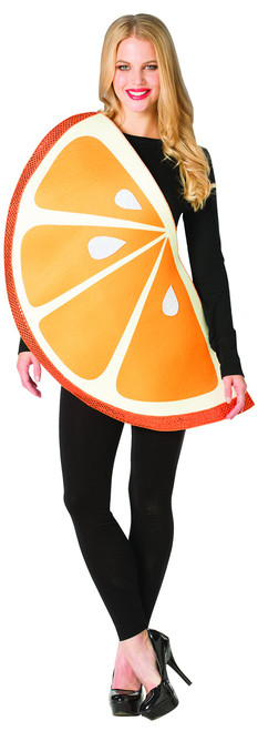 Rasta Imposta Orange Slice Halloween Costume, Ladies, One Size Fits Most