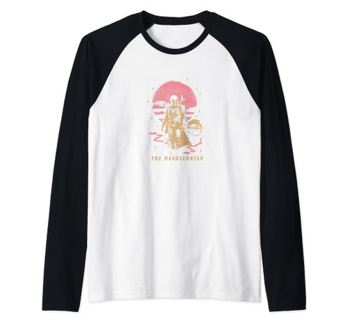 Star Wars: The Mandalorian & The Child Sun Duo Transparent Raglan Baseball Tee