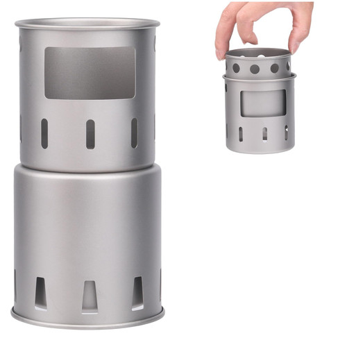 Lixada Camping Stove Wood Burning Stove Portable Folding Camping Wood Stove Titanium Backpacking Survival Stove Mini Wood Stove for Outdoor Camping Trekking Hiking Backpacking Picnic BBQ Lixada Camping Stove Wood Burning Stove Portable Folding Camping Wood Stove Titanium Backpacking Survival Stove Mini Wood Stove for Outdoor Camping Trekking Hiking Backpacking Picnic BBQ