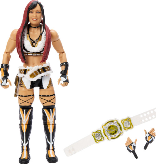 Mattel WWE Elite Action Figure & Accessories, 6-inch Collectible Iyo Sky with 25 Articulation Points, Life-Like Look & Swappable Hands Mattel WWE Elite Action Figure & Accessories, 6-inch Collectible Iyo Sky with 25 Articulation Points, Life-Like Look & Swappable Hands