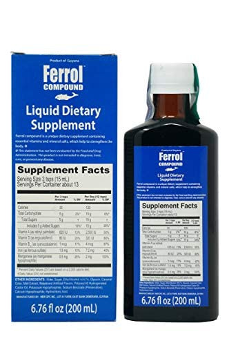 Ferrol Compound - Liquid Dietary Supplement 6.76 fl oz (Pk of 3)