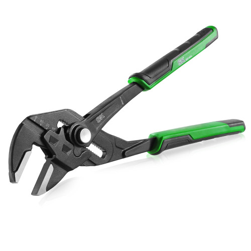 SK 10-Inch Pliers Wrench, Premium CR-V Construction, Smooth Parallel Jaws with Comfortable Grips