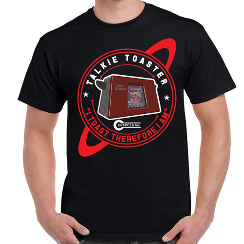 TeeWham Talkie Toaster Shirt-6XL Black