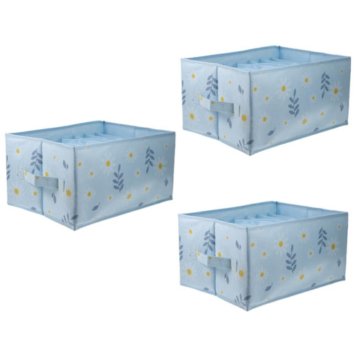 Cabilock 3pcs folding trouser box wardrobe clothes organizer closet pants organizer closet organizer bins clothing closet organizer foldable closet organizer folding clothes sock pp drawer