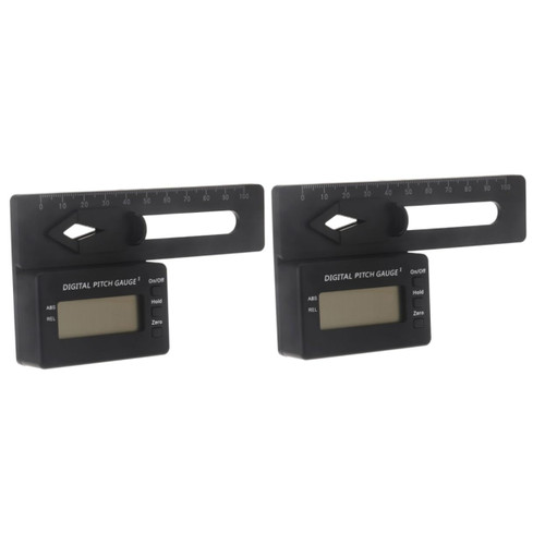 Hemobllo 2pcs Pocket Tools Digital Calipers Threading Tool Main Blade Digital Pitch Gauge RC Pitch Gauge Electronic Pitch Gauge RC Logger Propellers Tester Helicopter Number Measuring Tool