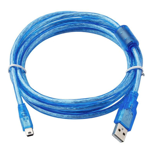INCZPDQY Applicable USB-A5/A6 servo Drive A5/A6 Programming Cable Cable Data Cable Mini Port Download Communication Cable Transparent Blue Cables