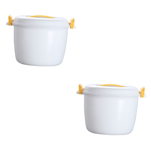 Rice Cooker Travel Microwave Rice Cooker Cooker Microwave Cookware Micro Rice Cooker Noodle Bowl Pasta Cooker Pot Rice Cooker for Microwave Oven Cookware for Microwave Oven Japan/1701 (Color : Yellow