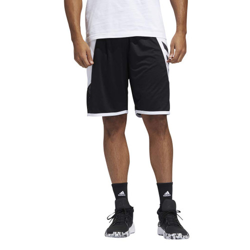adidas Men's Pro Madness Shorts, Black/White/Grey, XX-Large