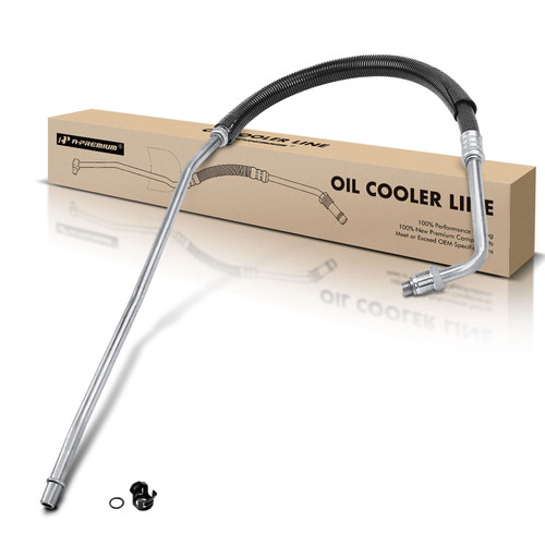 A-Premium Engine Oil Cooler Line Hose Assembly Compatible with Chevrolet Tahoe 1995 C1500 Suburban C2500 Suburban C3500 GMC Yukon C1500 C2500 C3500HD