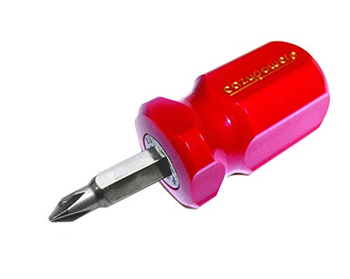 Eazypower 00595 Tub of 15  Red #1 Phillips /#2 Phillips 3-Inch Stubby Handle Screwdriver