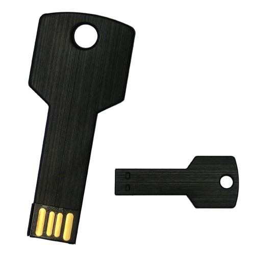 10Pack 2.0 USB Flash Drive Metal Key Design Metal Key Shaped Memory Stick USB Disk (2.0/32GB, Black)