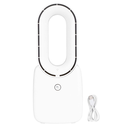 Quiet Bladeless Fans, 4 Speed Wind Speed Adjustment Usb Charging Bladeless Mini Fan Small Table Fan Bladeless Tower Fan Portable Rechargeable Quiet Fan For Bedroom, Living Rooms, Kitchen, Office Quiet Bladeless Fans, 4 Speed Wind Speed Adjustment Usb Charging Bladeless Mini Fan Small Table Fan Bladeless Tower Fan Portable Rechargeable Quiet Fan For Bedroom, Living Rooms, Kitchen, Office