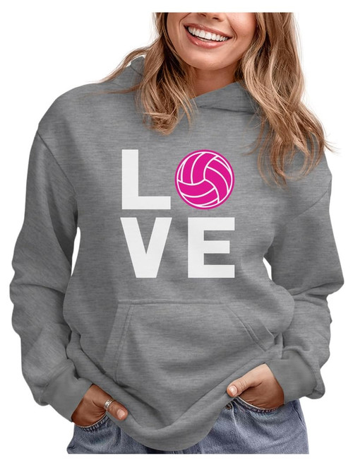 Tstars Love Volleyball Gifts Hoodies for Teen Girls Women Fans Sweatshirts Hoodie Large Gray Tstars Love Volleyball Gifts Hoodies for Teen Girls Women Fans Sweatshirts Hoodie Large Gray
