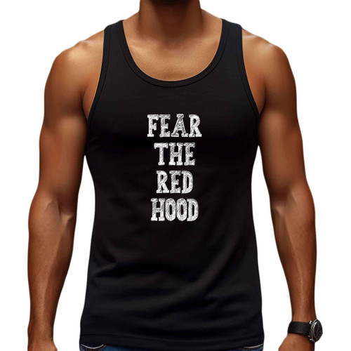 Gift for Little Red Riding Hood Fans - Dark Illustration Red Hood Wolf Killing Wolf with Sword Men Women Multi Size Black Tank Top Gift for Little Red Riding Hood Fans - Dark Illustration Red Hood Wolf Killing Wolf with Sword Men Women Multi Size Black Tank Top