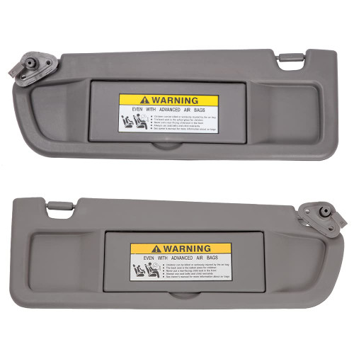 HIMIKI A Pair Dark Gray Left and Right Sun Visor Sunvisor Compatible with 2006 2007 2008 2009 2010 2011 Honda Civic Replaces# 83280-SNA-A01ZA 83280-SNA-A01ZB 83230-SNA-A01ZA 83230-SNA-A01ZB