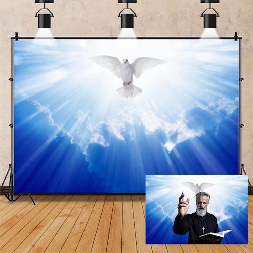 OERJU 10x7ft Jesus Christ Backdrop Holy Peace Dove Heaven Dazzling Sunshine Sky Cloud Photography Background Baby Shower Baptism Church Event Party Decoration Banner Photo Studio Props OERJU 10x7ft Jesus Christ Backdrop Holy Peace Dove Heaven Dazzling Sunshine Sky Cloud Photography Background Baby Shower Baptism Church Event Party Decoration Banner Photo Studio Props
