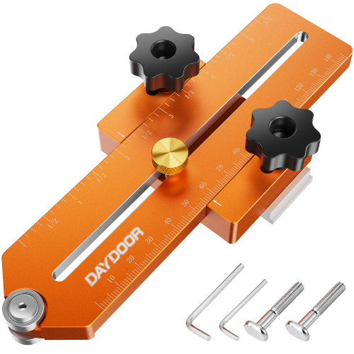 DAYDOOR Thin Rip Jig, Table Saw Jig Guide for Repeat Narrow Strip Cuts, Woodworking Tools Compatible with Router Table, Table Saw, Band Saw