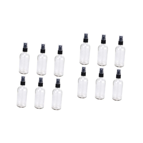 POPETPOP Travel Containers 12 Pcs Spray Bottles Perfume Sprayer Mist Water Sprayer Bottle Perfume Refillable Spray Bottle Glass Clear Spray Bottle