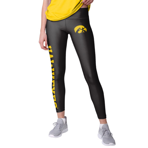 FOCO Iowa Hawkeyes NCAA Womens Solid Big Wordmark Leggings