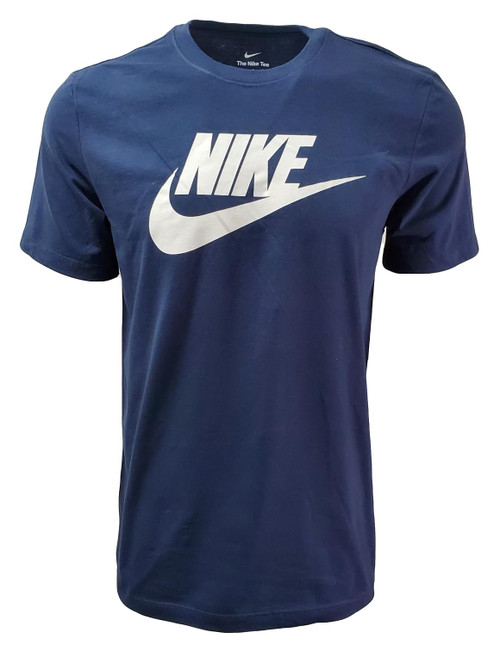 Nike Men's Graphics Logo Sportswear T-Shirt (US, Alpha, X-Large, Regular, Regular, Navy/White)