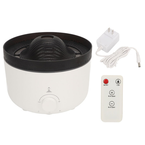 AONYAYBM Flame Diffuser, Fire Diffuser, Flame Humidifier, 560ML Fine Mist Automatic Spray Air Humidifier with Remote Control for Home Desktop Office US Plug 100 to 240V