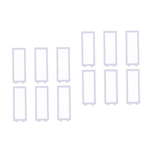 PACKOVE 12 Sets Suspended Jewelry Display Rack Jewelry Holder Frame Transparent Floating Frame Jewelry Floating Stand Floating Display Frames Coin Display Case Earring Packing Box or White