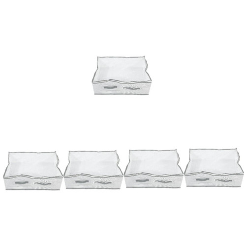 Ciieeo 5pcs Storage Bag Storage Bins Large Drawstring Bag Storage Containers Storage Organization Wardrobe Boxes for Moving Storage Box Travel Non-woven Fabric Clothing