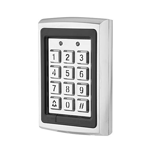 Zopsc DC 12V RFID Card Door Access Control Keypad Security Door Access Control with Backlight, Support Cards/Code/Card+Code Unlocks, Suitable for Home, Office, Residential Area, etc