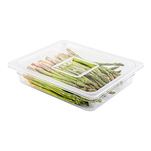 Cold Food Pan Lid - Plastic Cold Food Storage Container Lid - 1/2 Size - Clear - 1ct Box - Met Lux - Restaurantware