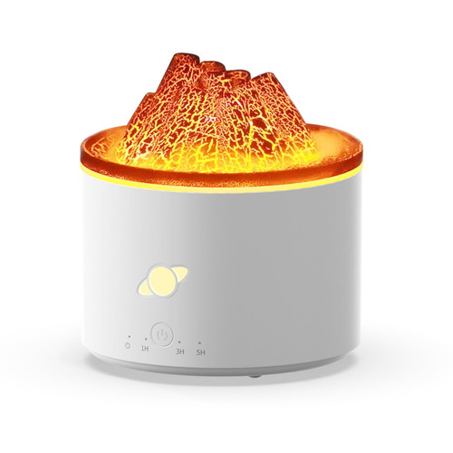 HEPYLAIFU Volcano humidifier Volcano Ambient Light Fragrance humidifier,Colourful Simulation Flame Aroma Diffuser, (Color : B, Size : Medium)