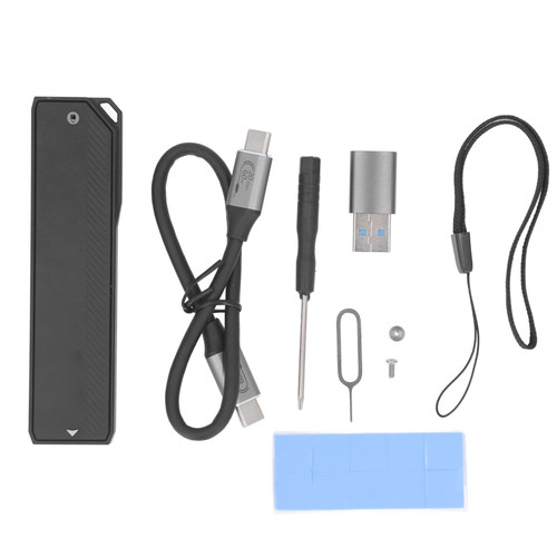 NVME SSD Enclosure, 20Gbps 4TB M.2 to Type C NVMe SSD Enclosure, ASM2364 M.2 to USB NVMe External SSD Enclosure for 2230 2242 2260 2280 SSD, for Windows, for Android