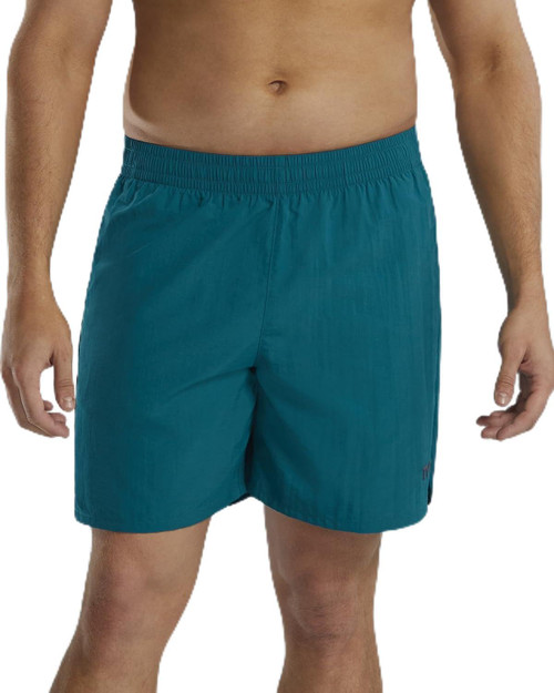 TYR Men's Deck-X Swim Trunk Shorts, 6" Inseam, Lagoon Blue, Medium