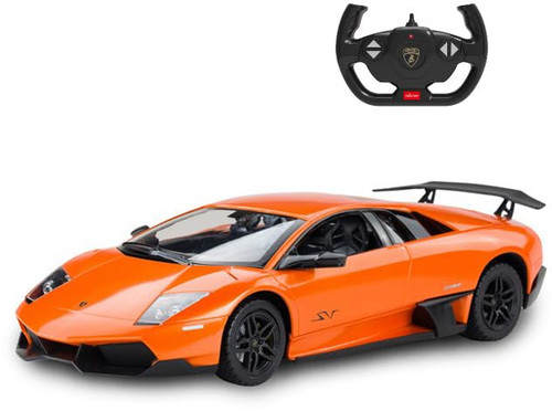 PowerTRC 1:14 Scale Remote Control LamboMurcielago Sport Car | RC Electric Sport Hobby Racing Car Model for Boys, Girls & Adults (Orange)