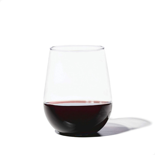 TOSSWARE RESERVE 16oz Stemless Wine SET OF 8, Premium Quality, Tritan Dishwasher Safe & Heat Resistant Unbreakable Plastic Drinking Glasses