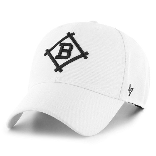 '47 Forty Seven Brand Brooklyn Dodgers White Cooperstown Logo MVP Curved Visor Velcroback Cap Limited Edition MLB