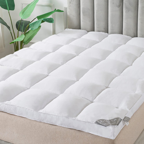 Naluka Mattress Topper Twin XL Size Pillow top Mattress Cover Down Alternative Quilted Luxury Microfiber Mattress Pad