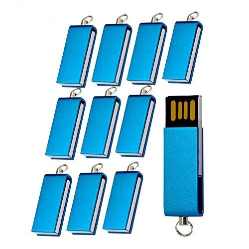 2.0/3.0 USB Flash Memory Drive 10 Pack (2.0/8GB, Blue)