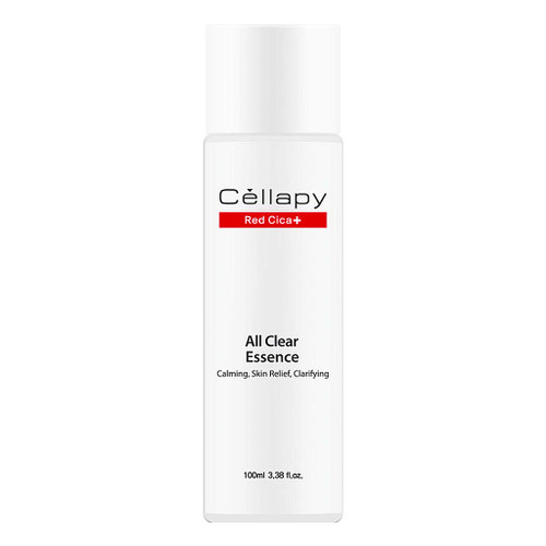 Cellapy Red Cica All Clear Essence Skin Calming Solution For Oily Skin All Natural Formula For Men and Women 3.38 Fl Oz White