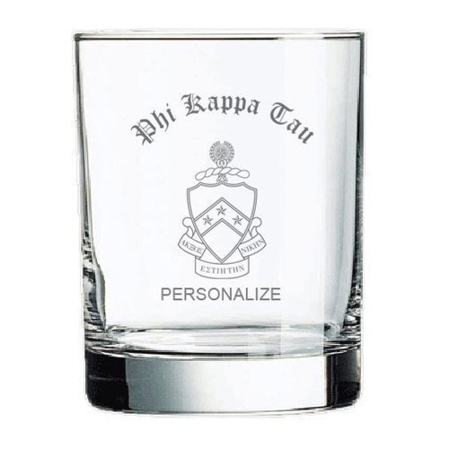 Greekgear Phi Kappa Tau Old Style Glass Transparent