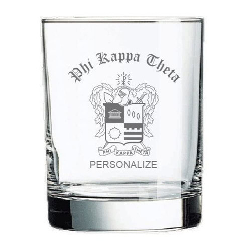 Greekgear Phi Kappa Theta Old Style Glass Transparent