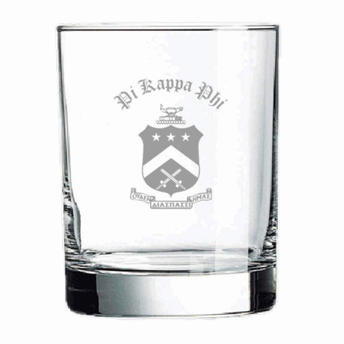 Greekgear Pi Kappa Phi PI PHI Old Style Glass Transparent