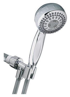 Waterpik TRS-553VBT Power Spray Showerhead, Handheld, 5 Settings, Chrome