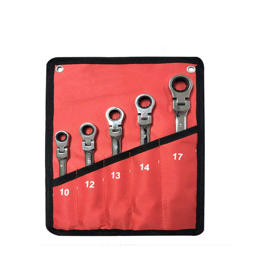 FTCYM Spanner Sets,Ratchet Spanner Set 1 pcs Ratchet Wrench Set Car Repair Tools Key Spanner Wrench Socket 5/7/12Pcs Hand Tools Wrenches Universal Ratchet Spanner Wrench (Color : 5pcs)