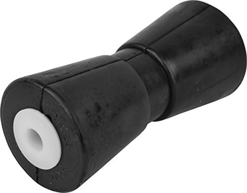 attwood 11215-1 Trailer Boat Heavy-Duty Rubber 8" Shaft Keel Roller, Black