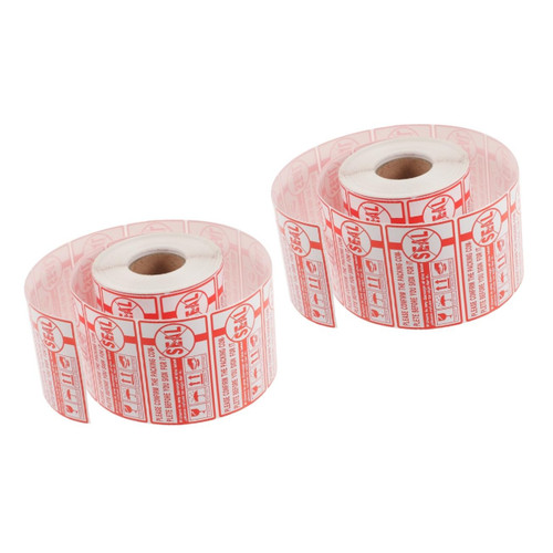 Tofficu 2 Rolls Outer Box Label Shipping Packing Warning Label Office Home Sealing Tape Shipping Packing Warning Sticker Shipping Warning Labels Stickers Self-Adhesive Label Paper