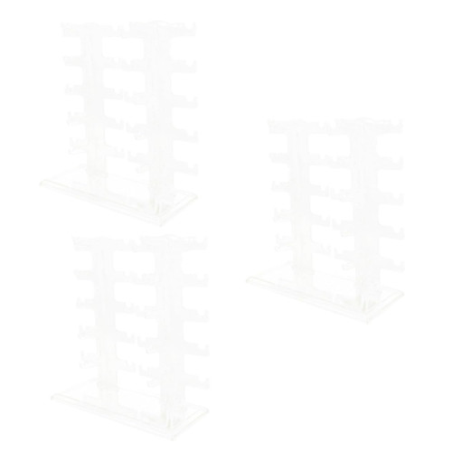 SOLUSTRE 3pcs Transparent Glasses Frame Glasses Display Stand Riser Eyeglass Holder Stand Glasses Stand Eyeglasses Holders Stand Glasses Holder Stand Sunglasses Display Rack Acrylic