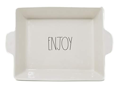 Rae Dunn By Magenta ENJOY Ceramic LL 10.5" x 9" x 2.75" Baking Dish