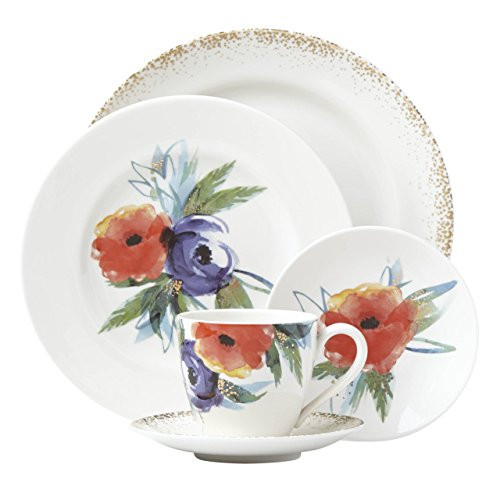 Lenox 869016 5 Piece Passion Bloom Place Setting Dinnerware Set